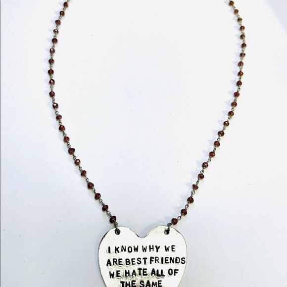 Alisa Michelle silver charm with ruby chain - Picture 4 of 5